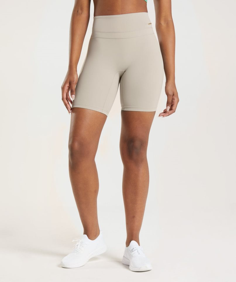 Szorty Gymshark Whitney Cycling Damskie Beżowe | PL 214LGO